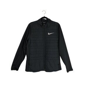Nike Running Jacket Padded Front Thumbholes Lightweight Breathable Design Sz XL